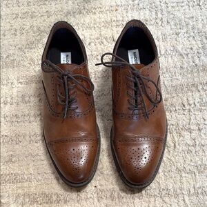 Madden Brown Leather Wingtip Oxfords